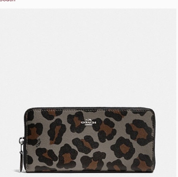 Coach Handbags - Coach ocelot accordion zip wallet